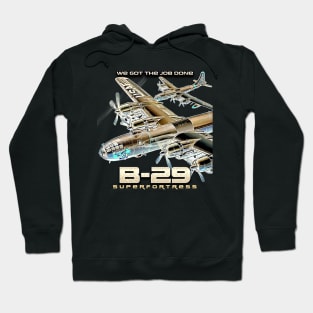 B29 Superfortress war ii era Bomber Aircraft Hoodie